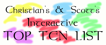 Christian's and Scott's Interactive Top Ten List