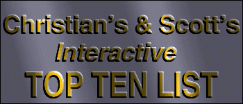 Christian's and Scott's Interactive Top Ten List