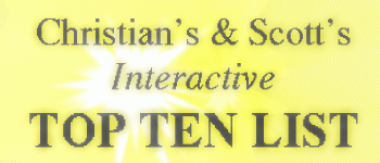 Christian's and Scott's Interactive Top Ten List